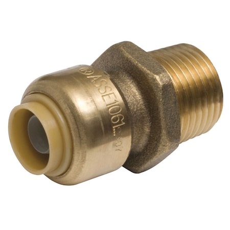 Sharkbite SharkBite Push to Connect 3/8 in. PTC X 1/2 in. D MPT Brass Connector U118LFA